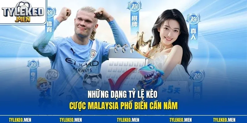 Những dạng tỷ lệ kèo cược Malaysia phổ biến cần nắm
