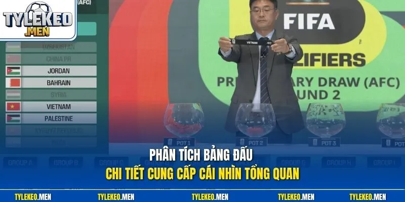 Phân tích bảng đấu chi tiết cung cấp cái nhìn tổng quan